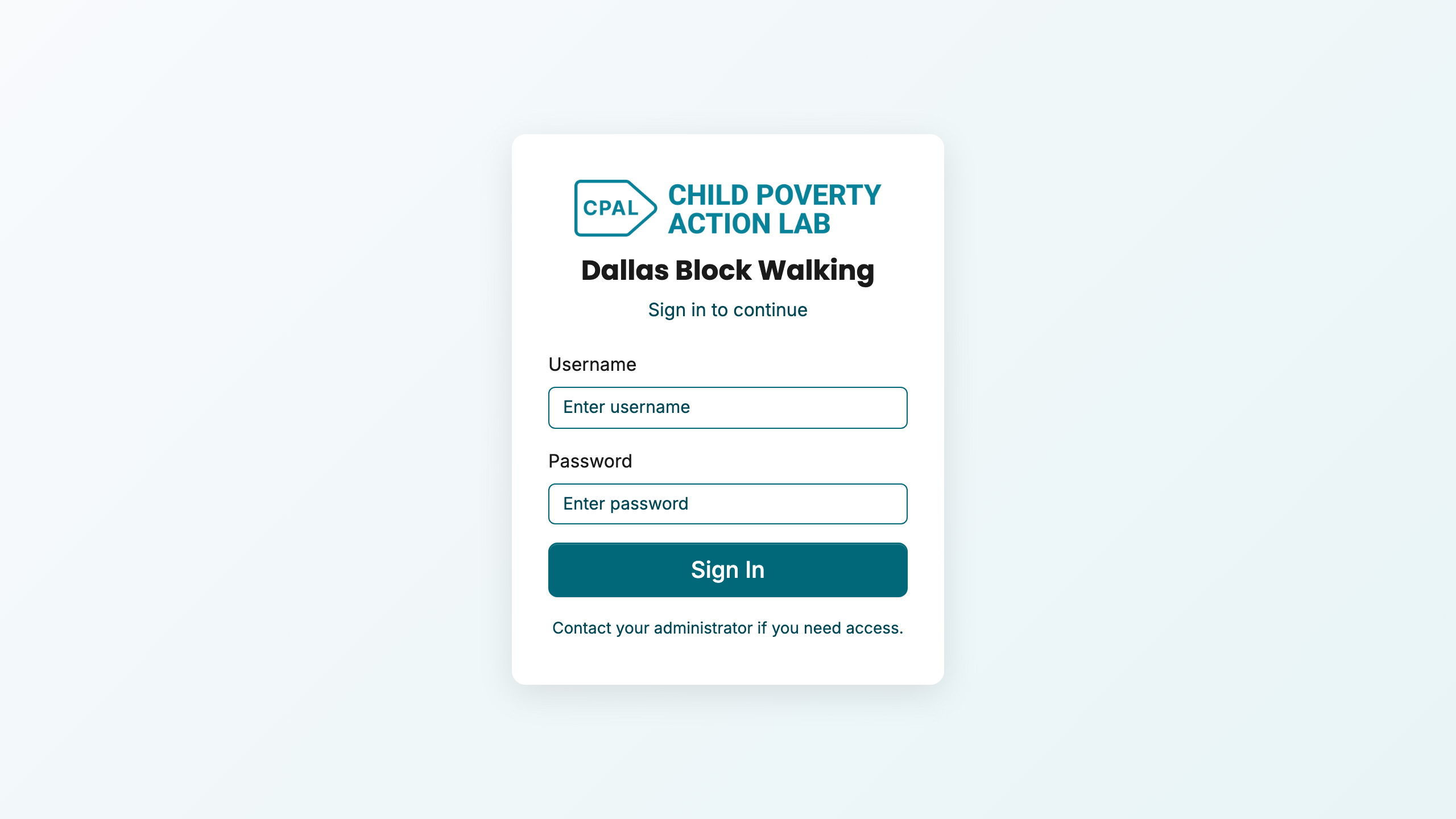 Screenshot of Dallas Block Walking Tool